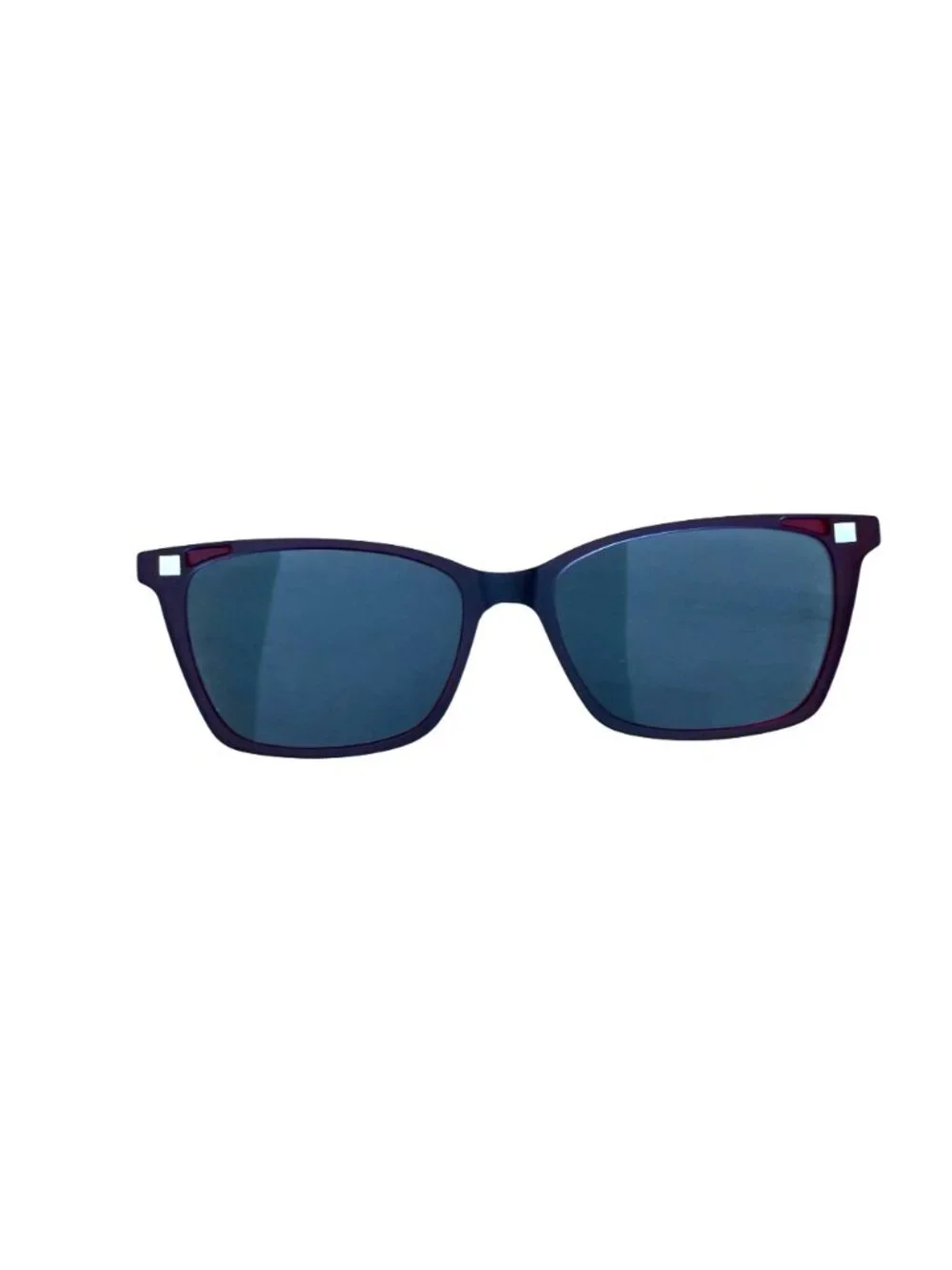 Eco Womens Eyeglasses With Magnetic Clip On Sunglasses Burgundy Tortoise